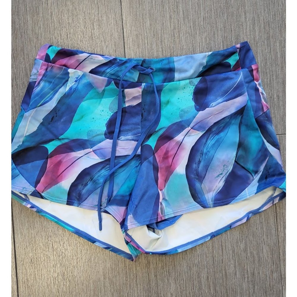 Athleta Wavebreak Swim Short, Size Small, Make A Splash Cool